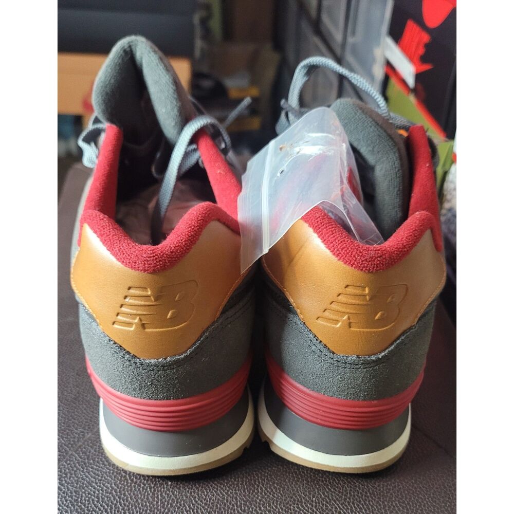 New Balance 574 ML574NEB Gray Red Gum Men's Size 10 ENCAP Sneakers NEW Box - Picture 5 of 7